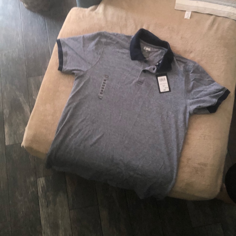 *New*  Navy Crest Polo Shirt Size Large